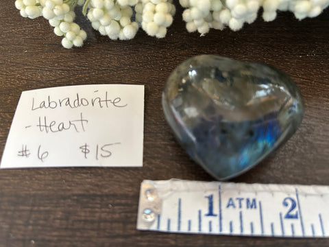 Labradorite Heart #6
