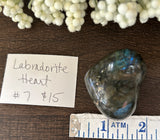 Labradorite Heart #7