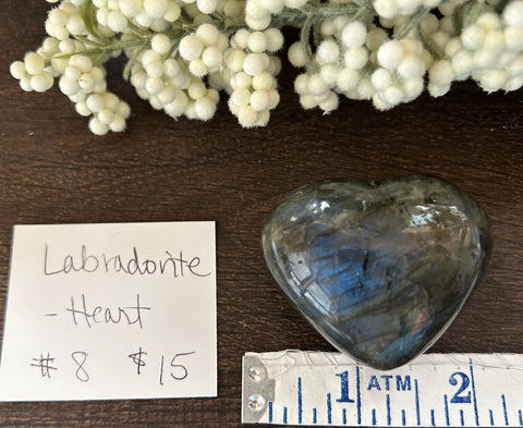 Labradorite Heart #8
