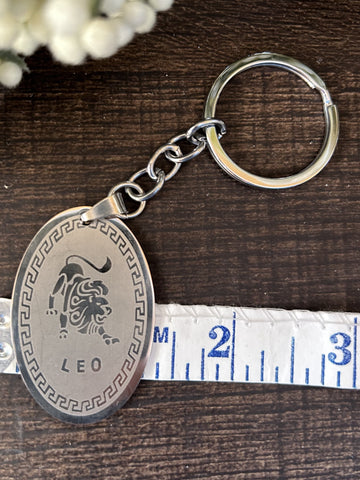 Leo Metal Keychain