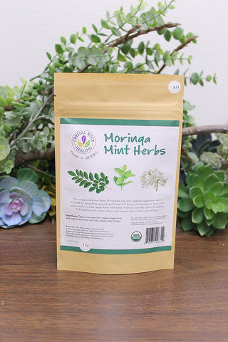 Moringa Mint Herbs 1 oz Organic