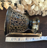 Black Carved Decorative Mortar and Pestle