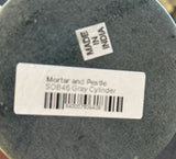 Grey Cylinder Mortar and Pestle