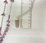 Metal Chain Necklace - Smoky Quartz Point