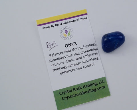 Onyx Blue Pocket Stone