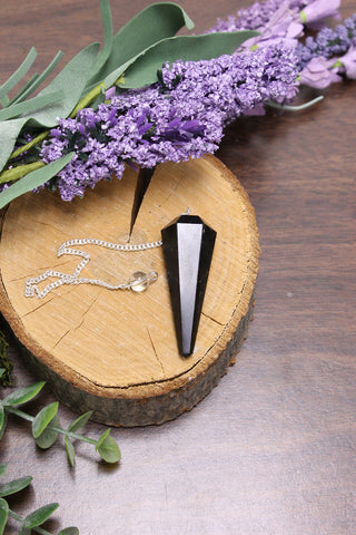 Black Obsidian Pendulum