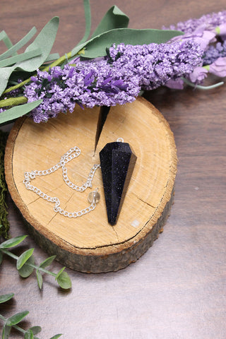 Blue Goldstone Pendulum