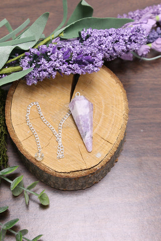 Lepidolite Pendulum