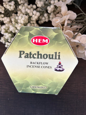 Backflow Hem Incense Cones-Patchouli