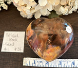 Petrified Wood Heart #1