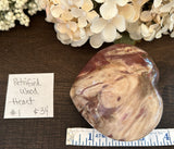 Petrified Wood Heart #1