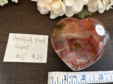 Petrified Wood Heart #5