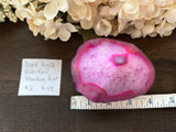 Agate Raw Standing Point Dyed Pink #2