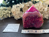 Agate Raw Standing Point Dyed Pink #3