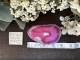 Agate Raw Standing Point Dyed Pink #1