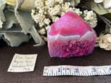 Agate Raw Standing Point Dyed Pink #1