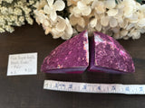 Agate Dyed Pink Book Ends #2