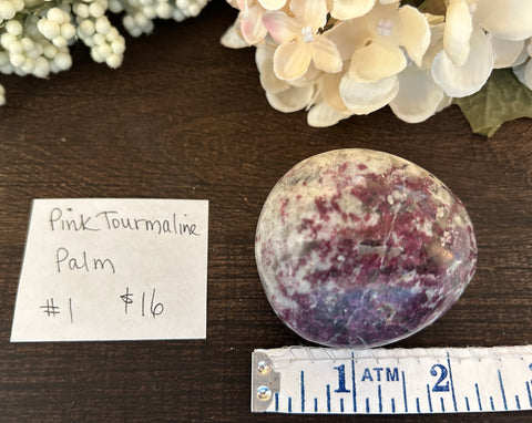 Pink Tourmaline Palm #1