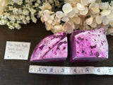 Agate Dyed Pink Book Ends #1