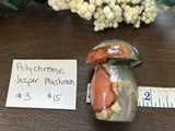 Polychrome Jasper Mushroom #3