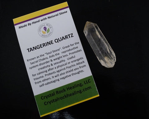 Quartz Tangerine Pocket Stone