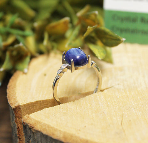 Blue Kyanite Gem Ring