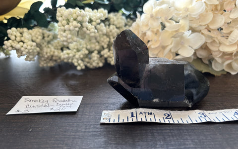 Smokey Quartz Cluster Double Point #3