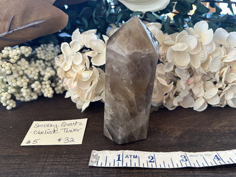 Smokey Quartz Obelisk Tower #5