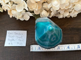 Agate Raw Standing Point Dyed Teal #3