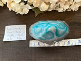 Agate Raw Standing Point Dyed Teal #5