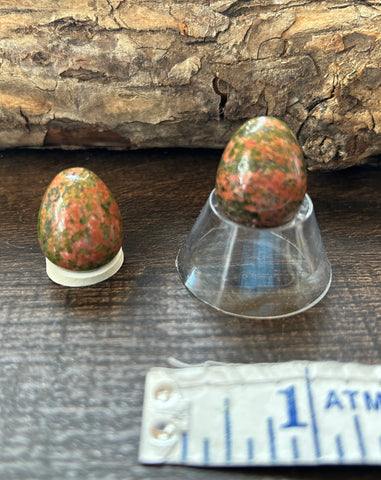 Unakite Carved Mini Egg
