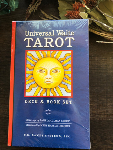 Universal Waite Tarot Deck and Large Book Set