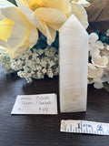 White Calcite Obelisk Tower #1