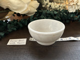 Marble Burn Bowl White