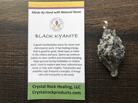 Black Kyanite Pendant