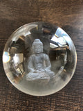Clear Buddha Sphere w/ stand
