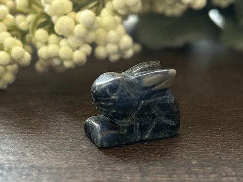 Lapis Lazuli Carved Stone Bunny