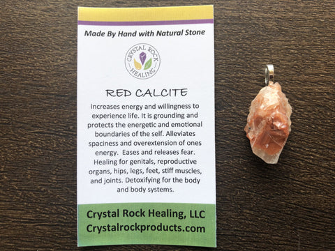 Red Calcite Pendant