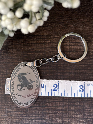 Capricorn Metal Keychain