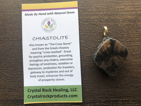 Chiastolite Pendant