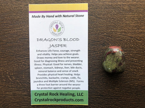 Dragons Blood Jasper Pocket Stone