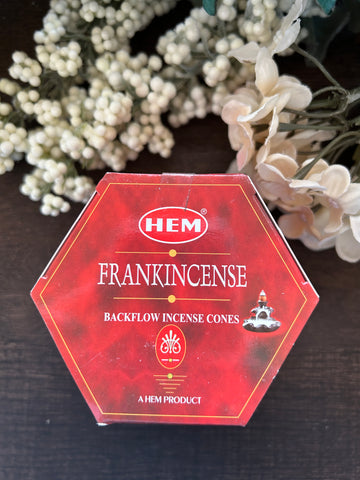 Backflow Hem Incense Cones-Frankincense