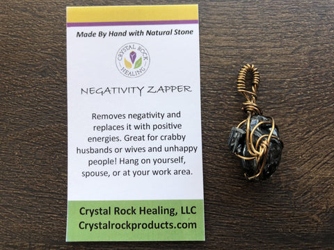 Gold Wire Wrapped Negativity Zapper