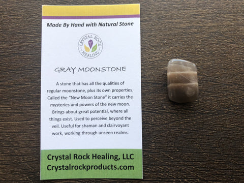 Gray Moonstone Pocket Stone
