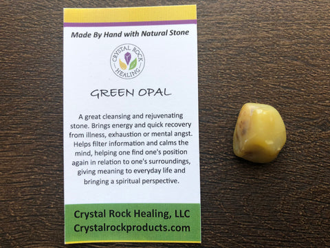 Green Opal Pocket Stone