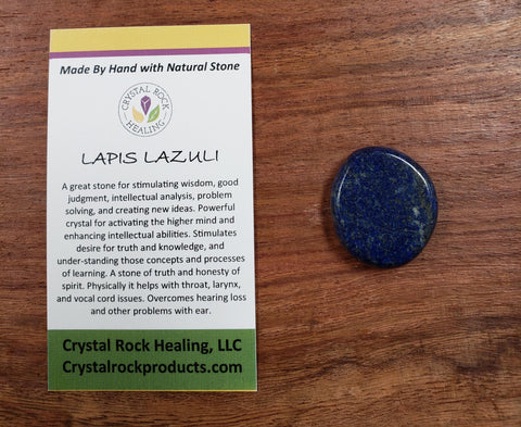 Lapis Lazuli Oval Pocket Stone Medium