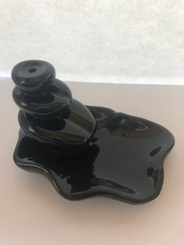 Ceramic Backflow Incense Burner - Water Lily