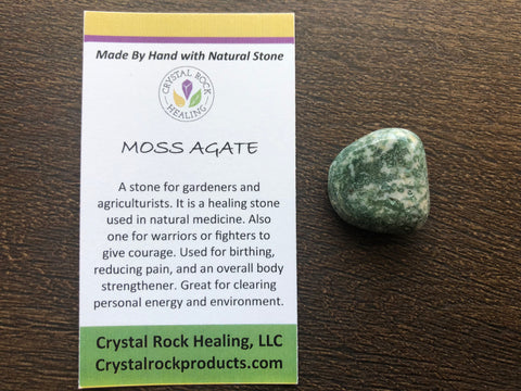 Agate Moss Pocket Stone