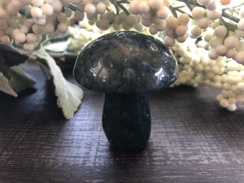 Moss Agate Mushroom #2