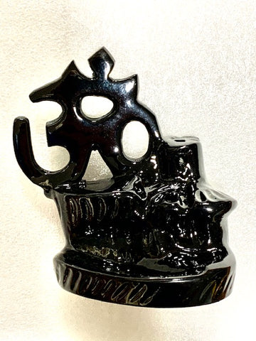 Ceramic Backflow Incense Burner -Om